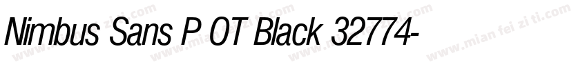 Nimbus Sans P OT Black 32774字体转换